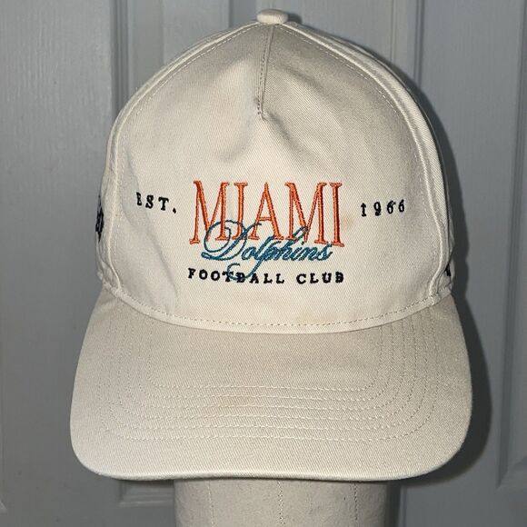 Miami Dolphins Football Club Tan SnapBack Hat 47 Bramd - Picture 2 of 7